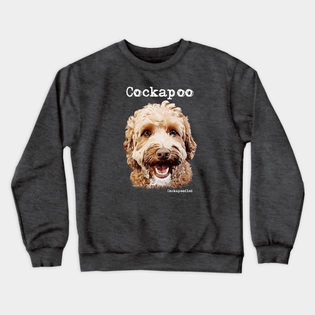 Golden Apricot Cockapoo / Spoodle and Doodle Dog Crewneck Sweatshirt by WoofnDoodle 